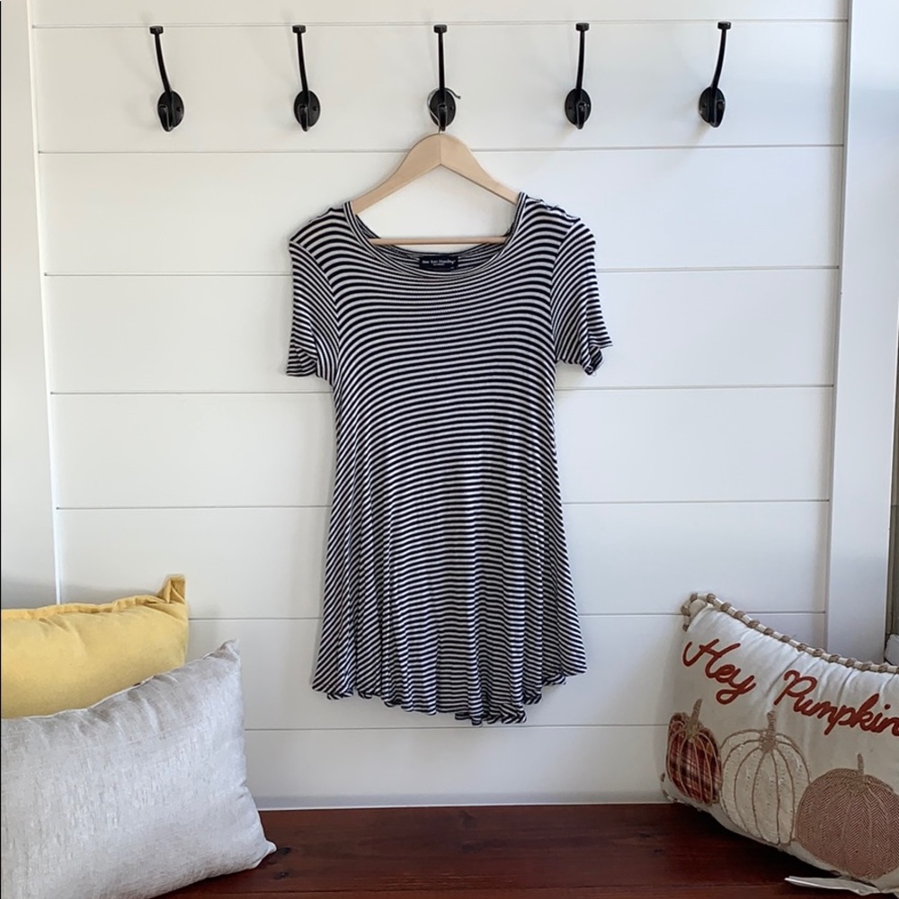 Stripped t-shirt dress